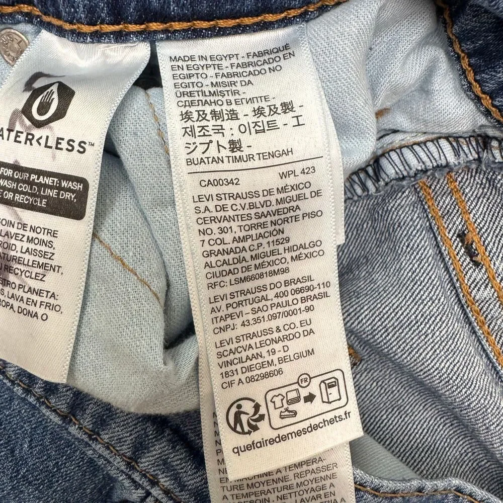 Levi's 541 Athletic Fit Tapered  Denim Jeans Mens 38x32 Blue Medium Wash Stretch